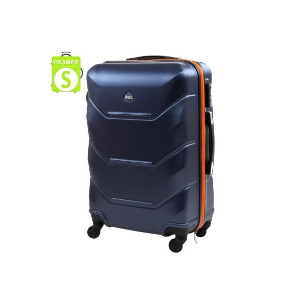 

Чемодан Rogal RGL720S-dark-blue-orange