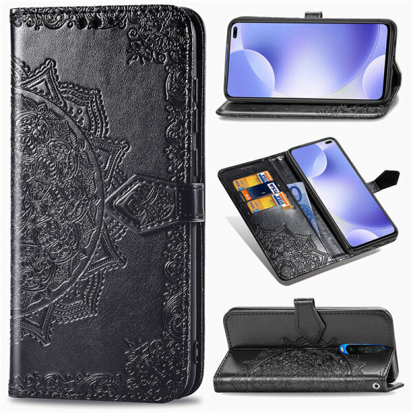 

Кожаный чехол (книжка) Art Case с визитницей для Xiaomi Poco X2 (Черный) (871207)