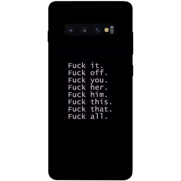 

Чехол F_ck it для Galaxy S10 Plus (2019) (1074479)