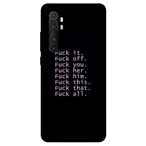 

Чехол F_ck it для Xiaomi Mi Note 10 Lite (1074588)