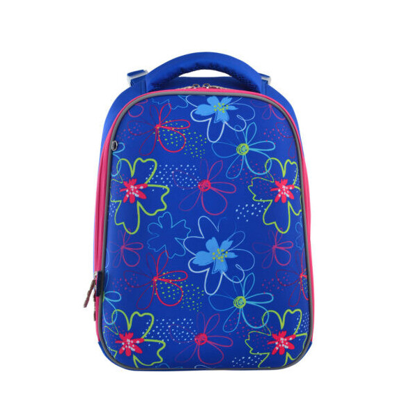 

Рюкзак 1 Вересня Vivid Flowers H-12 школьный синий