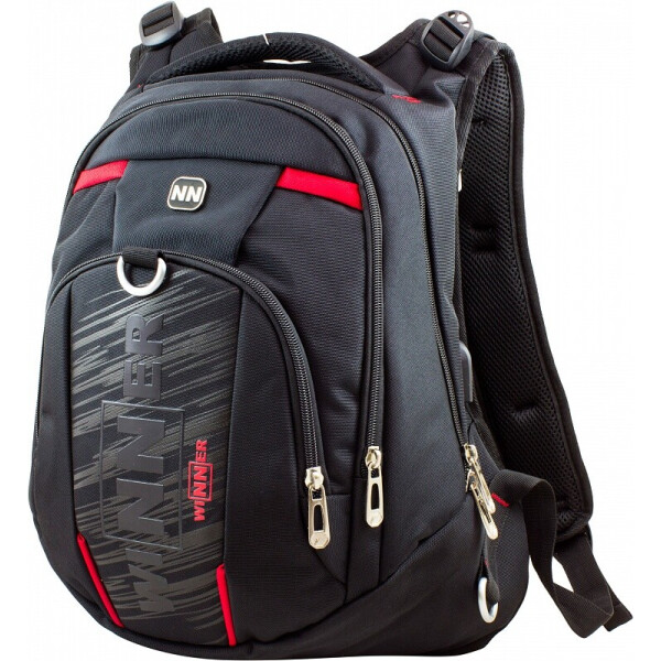 

Рюкзак Winner Stile 8806-4-red подростковый черный