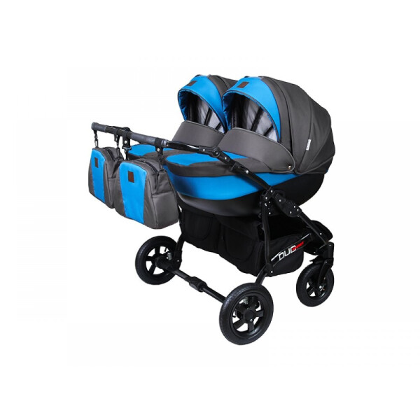 

Детская универсальная коляска 2 в 1 для двойни Angelina Duo-Smart, синяя (1241190017_1)