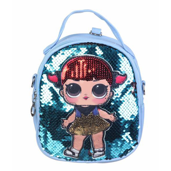 

Рюкзак-сумка LOL для девочекс пайетками Cappuccino Toys CT83-3240 голубой