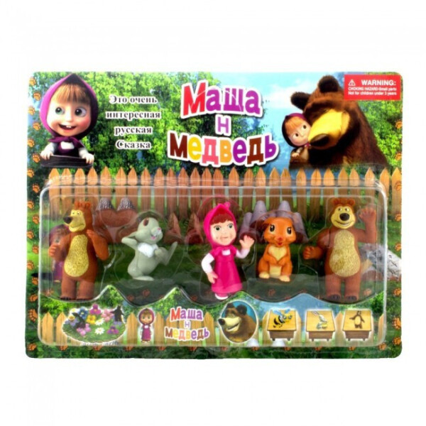 

Фигурки из м/ф "Маша и Медведь", 5 шт.