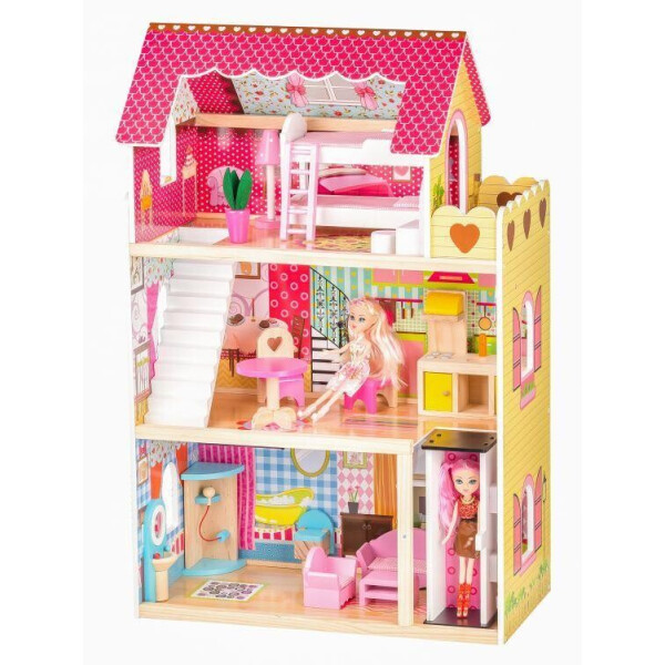 

Ігровий ляльковий будиночок Ecotoys 4120 Roseberry + ліфт