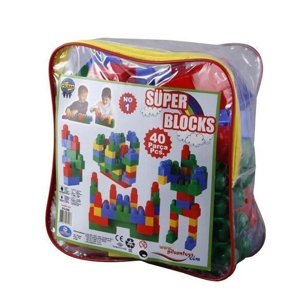 

Детский конструктор Pilsan Super Blocks 40 элементов