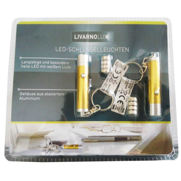 

Фонарик-брелок LED Livarno Lux, желтый (2 шт.)