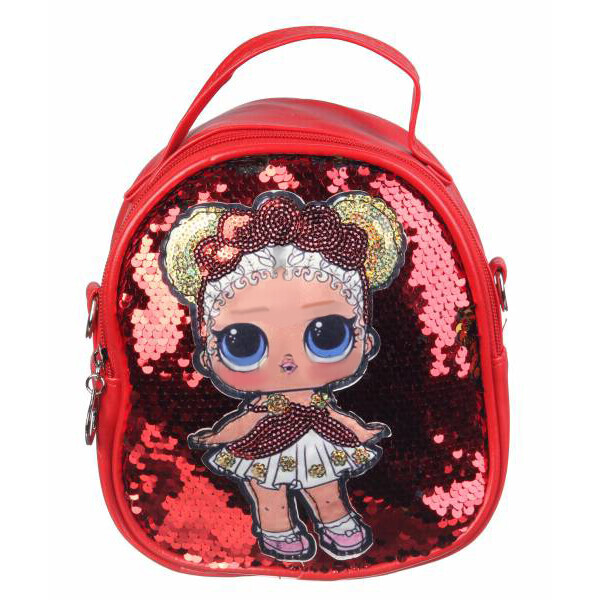 

Рюкзак-сумка LOL для девочекс пайетками Cappuccino Toys CT83-3257 красный