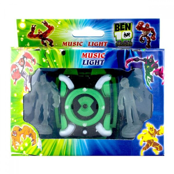 

Часы Бен 10 "Alien Force" c 2-мя фигурками, свет и звук