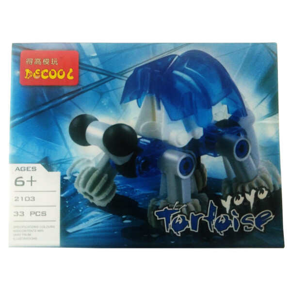 

Конструктор Decool Синяя Черепашка Yoyo Tortoise, 33 дет.