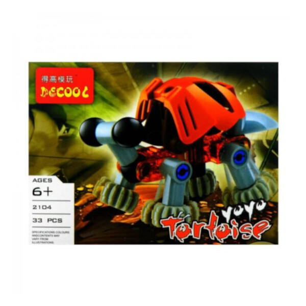 

Конструктор Decool Оранжевая Черепашка Yoyo Tortoise, 33 дет.