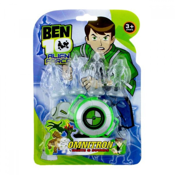 

Часы Бен 10 "Alien Force Omnitron" c 4-мя фигурками, свет звук