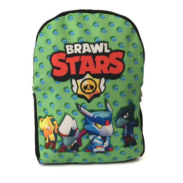 

Рюкзак Бравл Старс подростковый Cappuccino Toys Brawl Stars 1533-AV черный с зеленым