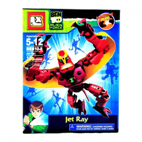 

Фигурка-конструктор Jet Ray Бен 10 "Alien Force", 16 деталей