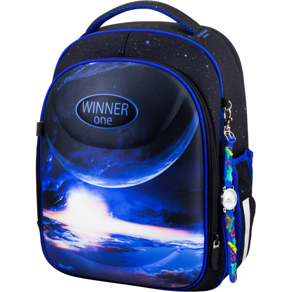 

Рюкзак школьный Winner Stile 6018 для мальчиков черный