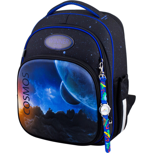 

Рюкзак школьный Winner Stile 7009 для мальчиков черный