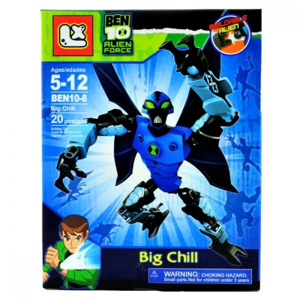 

Фигурка-конструктор Big Chill Бен 10 "Alien Force", 20 деталей
