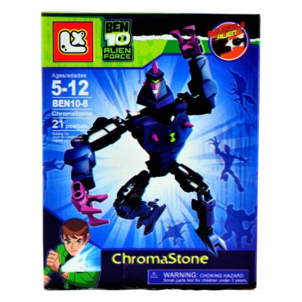 

Фигурка-конструктор ChromaStone Бен 10 "Alien Force", 21 деталь