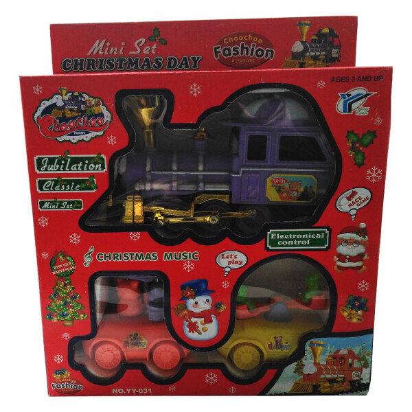 

Игровой набор Race Game "Christmas Day": Паровозик с двумя вагонами