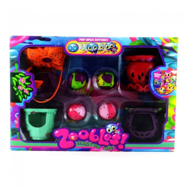 

Игровой набор Zoobles 4 в 1 Seagonia Collection: 4 фигурки и 4 домика