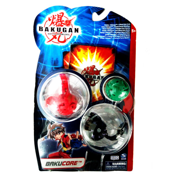 

Игровой набор Бакуган Battle Brawlers Bakucore 3в1 3 бакугана и 3 магнитные карты