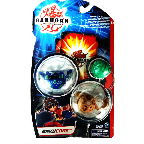 

Игровой набор Бакуган Battle Brawlers Bakucore 3в1 3 бакугана и 3 магнитные карты