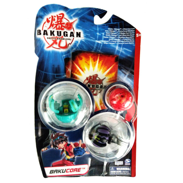 

Игровой набор Бакуган Battle Brawlers Bakucore 3в1 3 бакугана и 3 магнитные карты