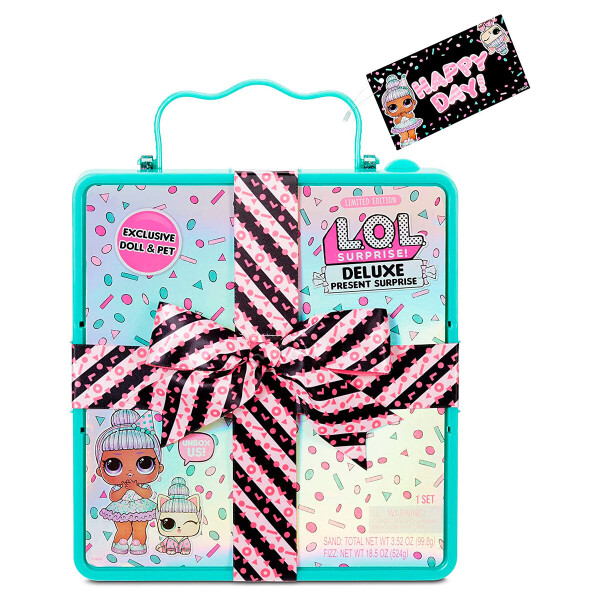 

Игровой набор с эксклюзивной куклой MGA Entertainment Present Surprise Суперподарок бирюзовый (570707a)