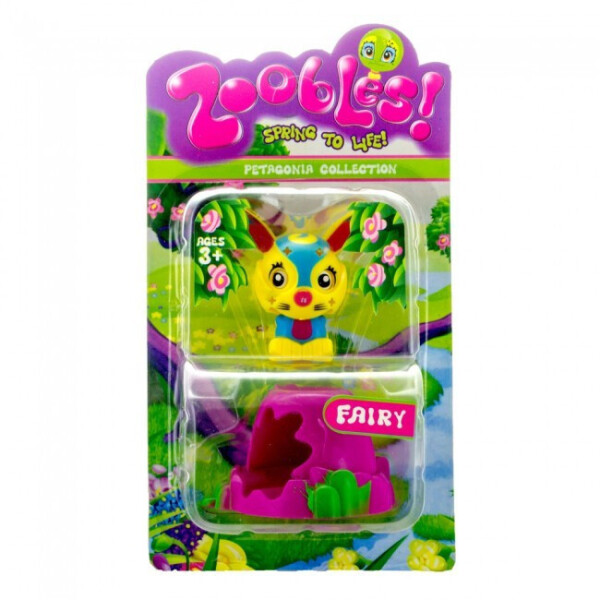 

Фигурка Zoobles желто-синяя и домик Happitat