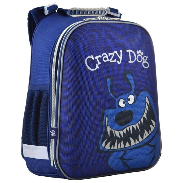 

Рюкзак каркасный YES Crazy dog H-12 школьный синий