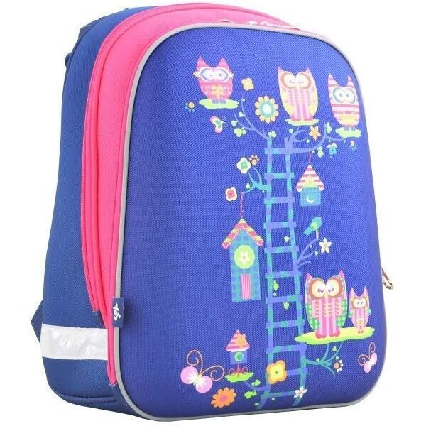 

Рюкзак каркасный YES Owl blue H-12 школьный синий