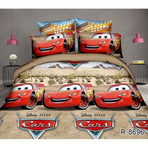 

Детский комплект постельного белья ТМ TAG 160x215 см Тачки R8696