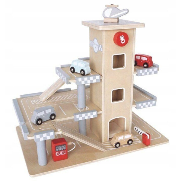

Деревянный трек с лифтом EcoToys 12104