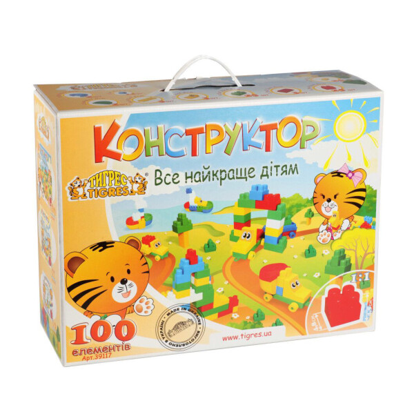

Блочный конструктор Tigres Люкс 100 элементов (39117)