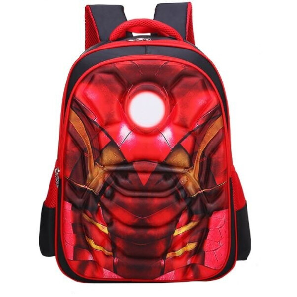 

Рюкзак Xiang Huang школьный с объёмным изображением Ironman Железный человек красный (XH3D-IrMan)