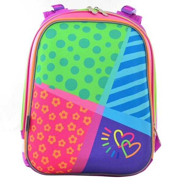 

Рюкзак каркасный YES Bright colors H-12 школьный розовый