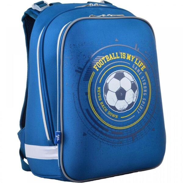 

Рюкзак каркасный YES Football H-12 школьный синий