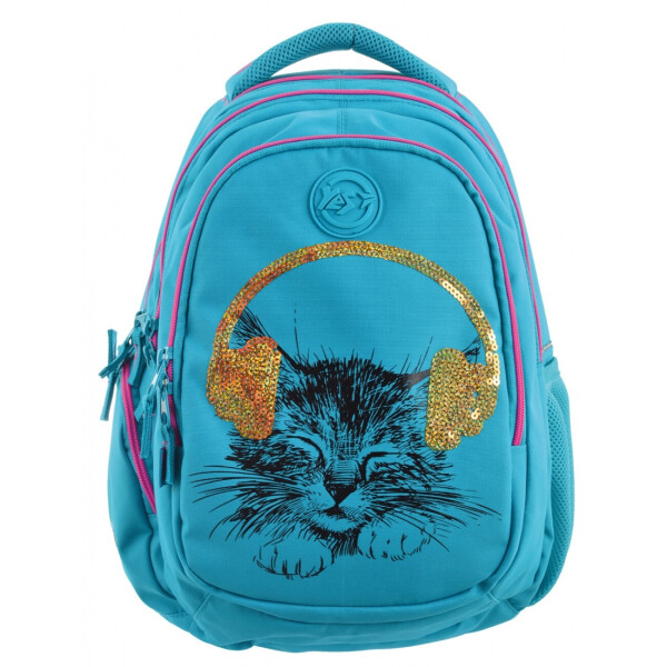 

Рюкзак YES Step One Musical Cat Т-22 подростковый голубой