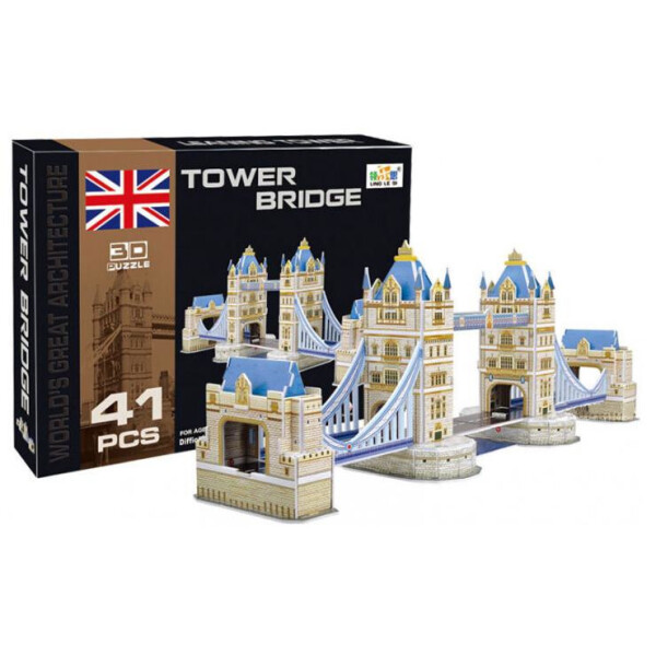 

3D Пазл "Тауэрский Мост", 41 деталь, размер 10.5x41x16 см