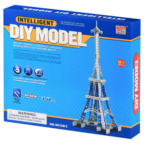 

Конструктор металлический Intelligent Diy Model "Эйфелева башня", 352 дет.