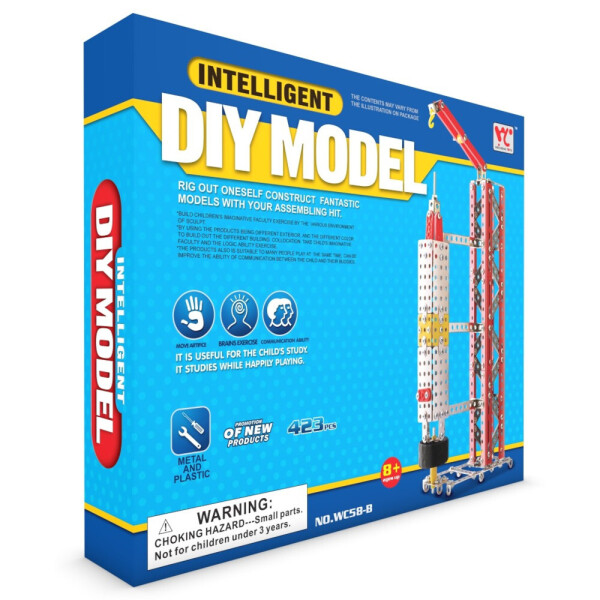 

Конструктор металлический Intelligent Diy Model "Космическая ракета", 423 дет.