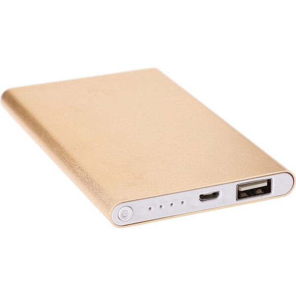 

Power Bank BauTech Slim 5000mAh USB 2A индикатор заряда Золотой (1007-891-01)