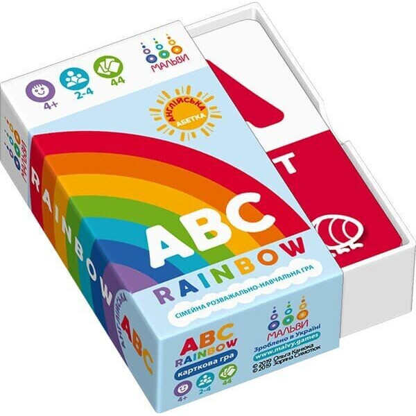 

Настольная игра Мальви ABC rainbow. Англійська абетка