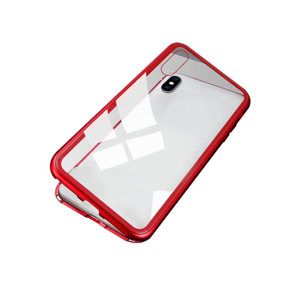 

Магнитный чехол BauTech Для iPhone 11Pro из закаленного стекла Красный (1006-392-01)