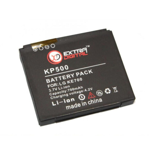 

Аккумулятор LG KP500, Extradigital, 700 mAh (DV00DV6066) (1001-764-00)
