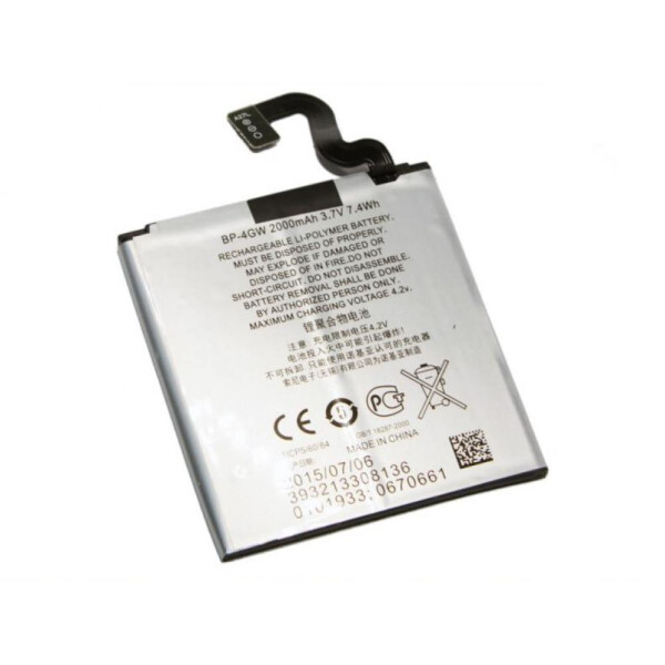 

Аккумулятор Nokia BP-4GW, Original, 2000 mAh, для моделей Lumia 626 / 720 / 920 (BMN6404) (1001-737-00)