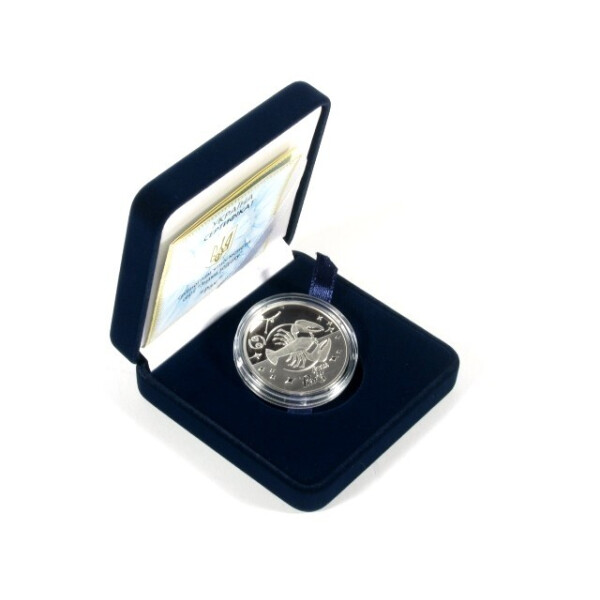 

Серебряная монета Нацбанка Украины"Рак"