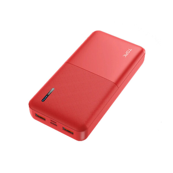 

Зарядное устройство Topk Power Bank 20000 мАч USB Type C PD 3,0 Красный (1008-202-01)