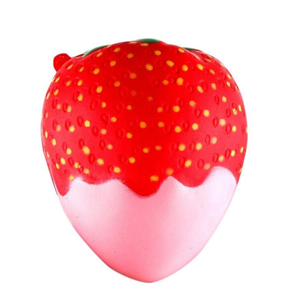 

Игрушка анти-стресс "Непростая клубника" Squishi (со сливками) Strawberry 11,5x9,5 см